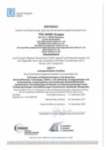 Zertifikat SCC