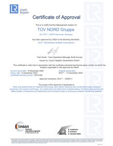 Certificate SCC